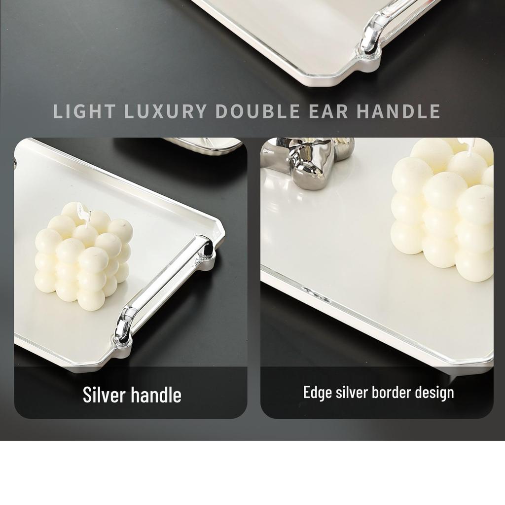 2023 Luxury Rectangular Tea Tray for Home, Salon, & Living Room