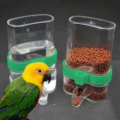 Automatic Bird Pet Drinker Food Feeder Waterer Clip For Aviary