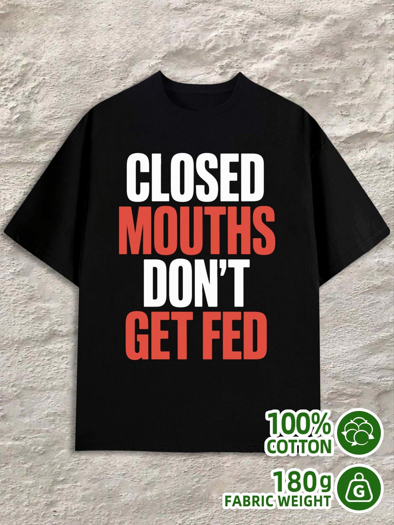 T-Shirt Y2K Closedmouthstee Comfort Colors Black XL