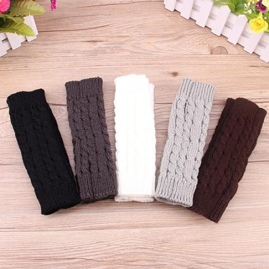 1 Pair Fashion Women Girl Winter Wrist Warm Knitted Fingerless Soft Gloves Xmas Gift