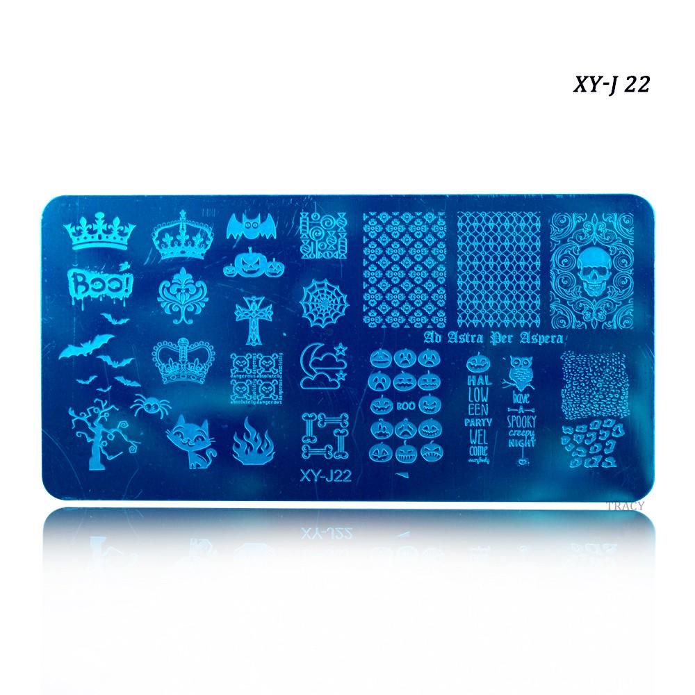 Nail Art Stamping Plates Stencils Lace Flowers Beauty Stamp Polish Printing Nail Art Templates