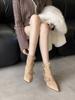 Autumn and winter new pointed thin heel high heel temperament thin French fashion sexy beauty female Internet celebrity short boots