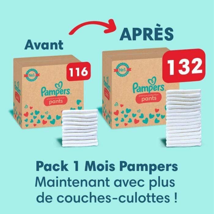 Couches-culottes Pampers Premium Protection Taille 6 - Pack 1 Mois