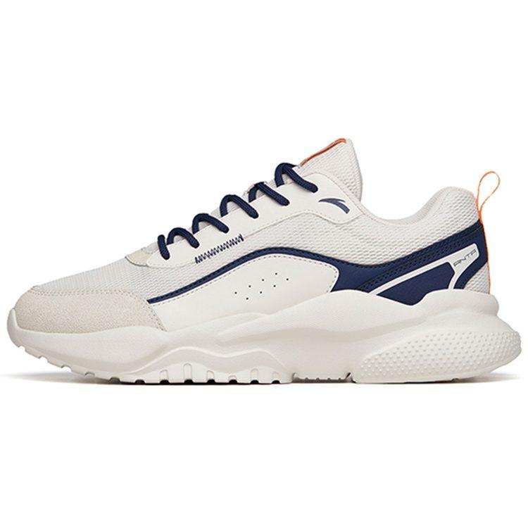 Anta Life Collection Textile, Synthetic Leather Cushioning Slip Resistant Abrasion Resistant Low Top Chunky Sneakers 912218872-3