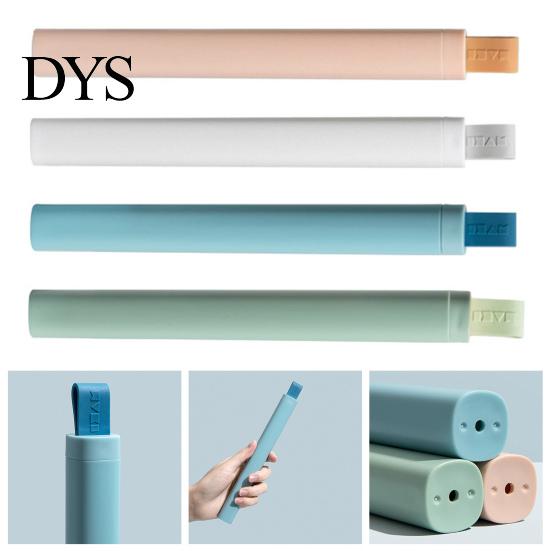 Soft Bristle 1 Set Toothbrush Holder Contrast Color Lightweight Hygienic Hanging Hole Dustproof Storage Round Edge Space-savingTravel Cover for Kids