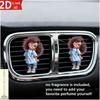 2D Flat Cute Child Car Vent Clip Decorative Diffuser (fragrance Not Included), Car Interior Decoration, Aromatherapy Clip, Ideal for Holiday Gifts
