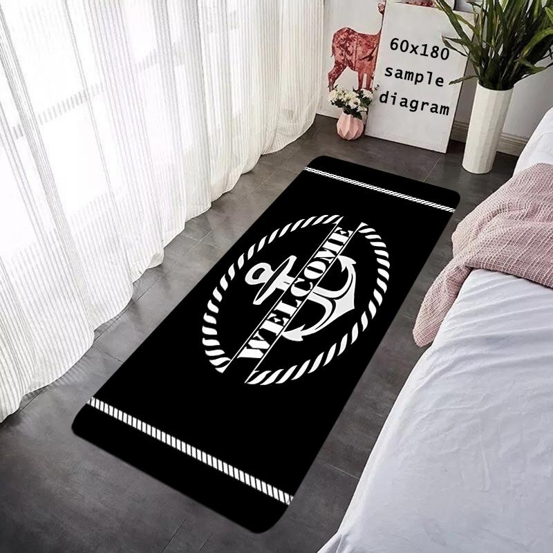 Entrance Doormat Sailor Navigator Anchor Rudder Balcony Rugs Living Room Carpet Foot Mats Bath Rug Floor Mat Non-slip Home Decor