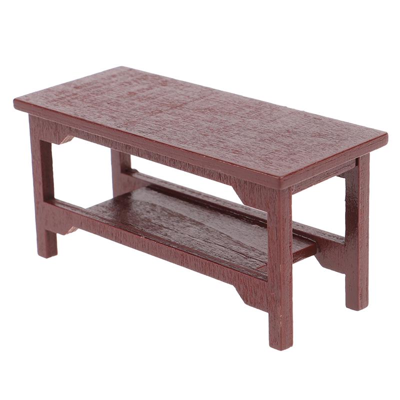 1:12 Mini Dollhouse Furniture Miniature Wooden Tea Table Living Room Doll House Accessories Kid Pretend Play Toy
