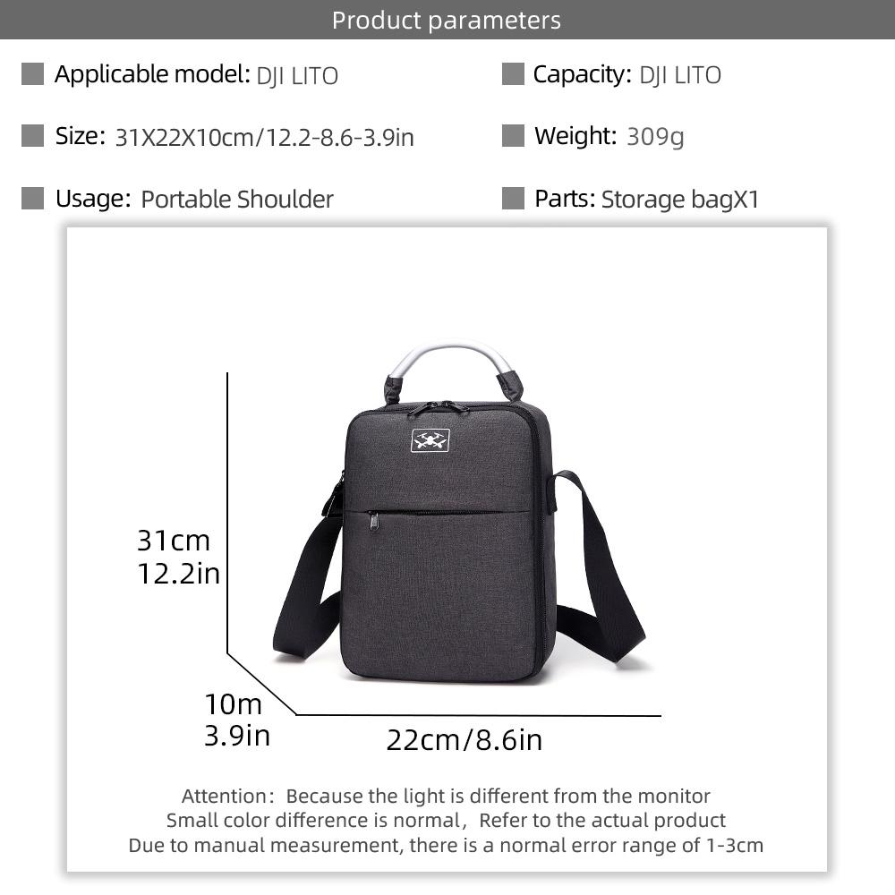 Drone Shoulder Bag for DJI Lito 1 Crossbody Sling Bag Portable Travel Storage Pack Outdoor Sling Case for DJI Lito X1 Accessory