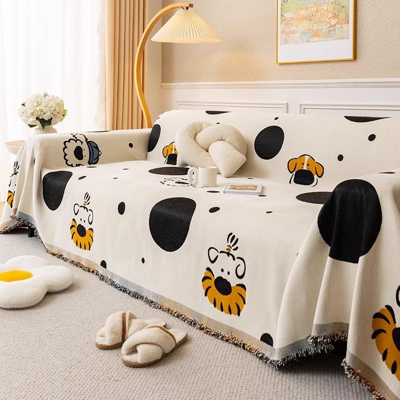 Chenier four-season universal sofa towel cartoon sofa cushion cover 2025 new all-inclusive non-slip sofa cover blanket