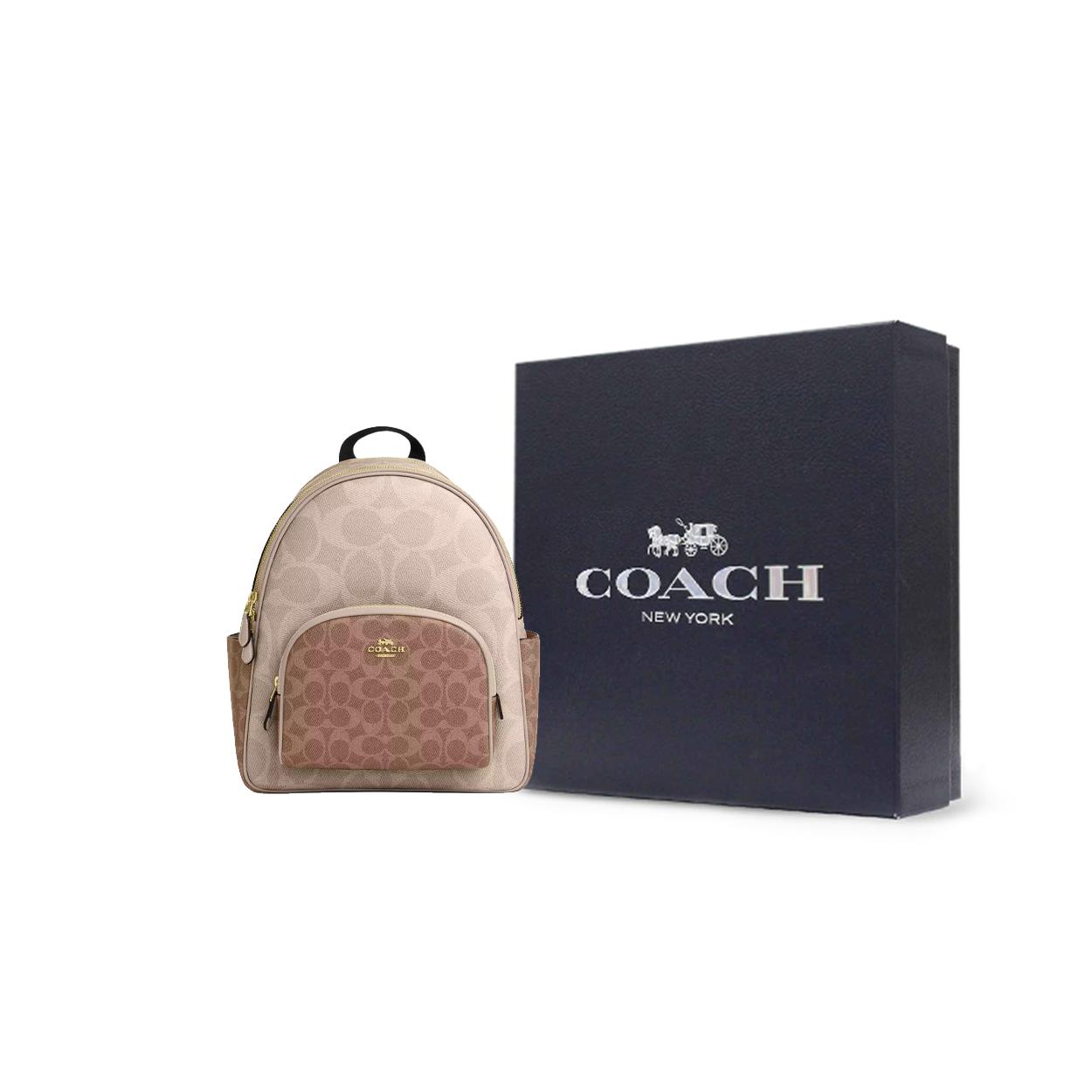 COACH Court Coated Canvas Backpack Large
