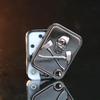 Skull Battle Axe Slanting Push Card Stress Relief Toy EDC Metal Toy Office Stress Relief Toys For Adult Children Gift