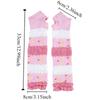 2 Pairs Pink Dot Y2K Knitted Arm Sleeves Sun Protection Summer Sunscreen Sleeves  Summer