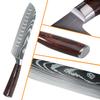 7CR17 8PCS Kitchen Knives Set Stainless Steel Sharp Chef Slicing Meat Cleaver Laser Damascus Pattern Chef Knife Sharp Knives Too