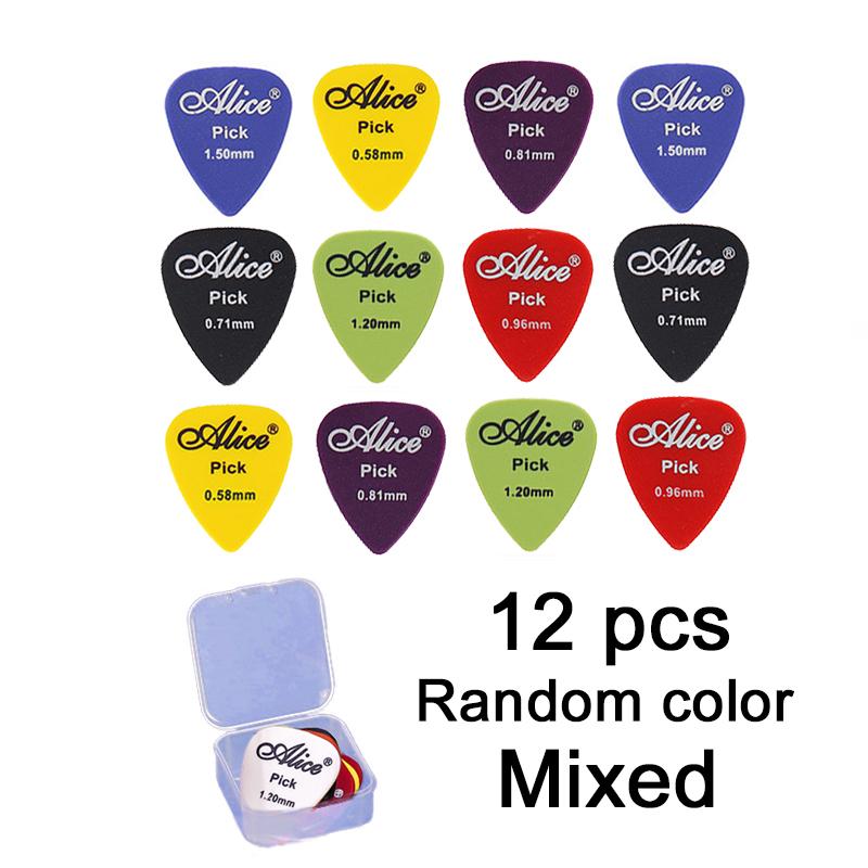 Gitaarplectrums met Opbergdoosje ABS Plectrums voor Elektrische Akoestische Gitaar 6 Dikte Gitaar Plectrum Accessoires