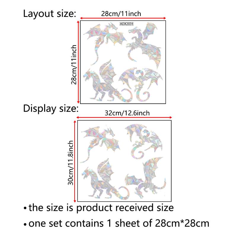 

1PC Dragonfly Sun Catcher Electrostatic Window Sticker Reusable And Washable PVC Living Room And Bathroom Glass Sticker