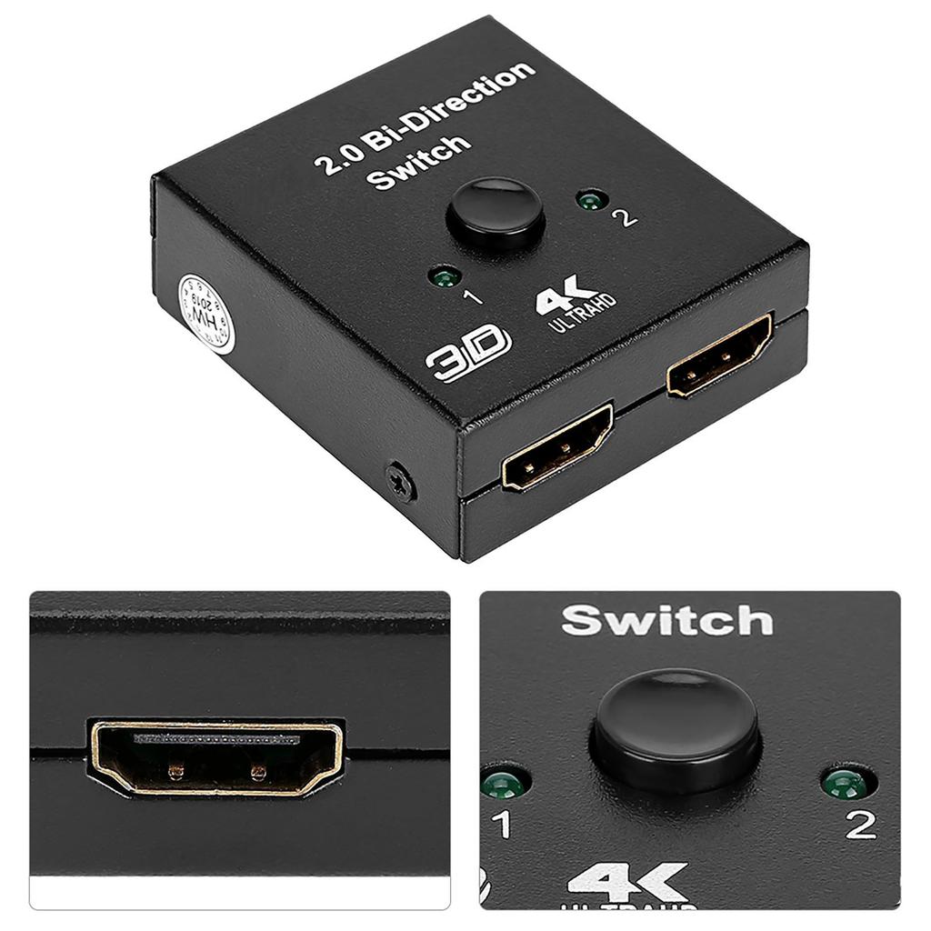 HD Multimedia Interface 2 Eingänge zu 1 Ausgang Schalter HD Multimedia Interface Splitter Zweiwege HD