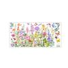 Beautiful Flowers Butterfly Wall Stickers Double Sided Self-adhesive Background Decor Decals Creative Waterproof