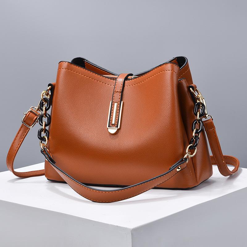 

Bags, women s bags, new fashionable bucket bags, large-capacity textured one-shoulder oblique span bags, and women s one-piece delivery. хакі