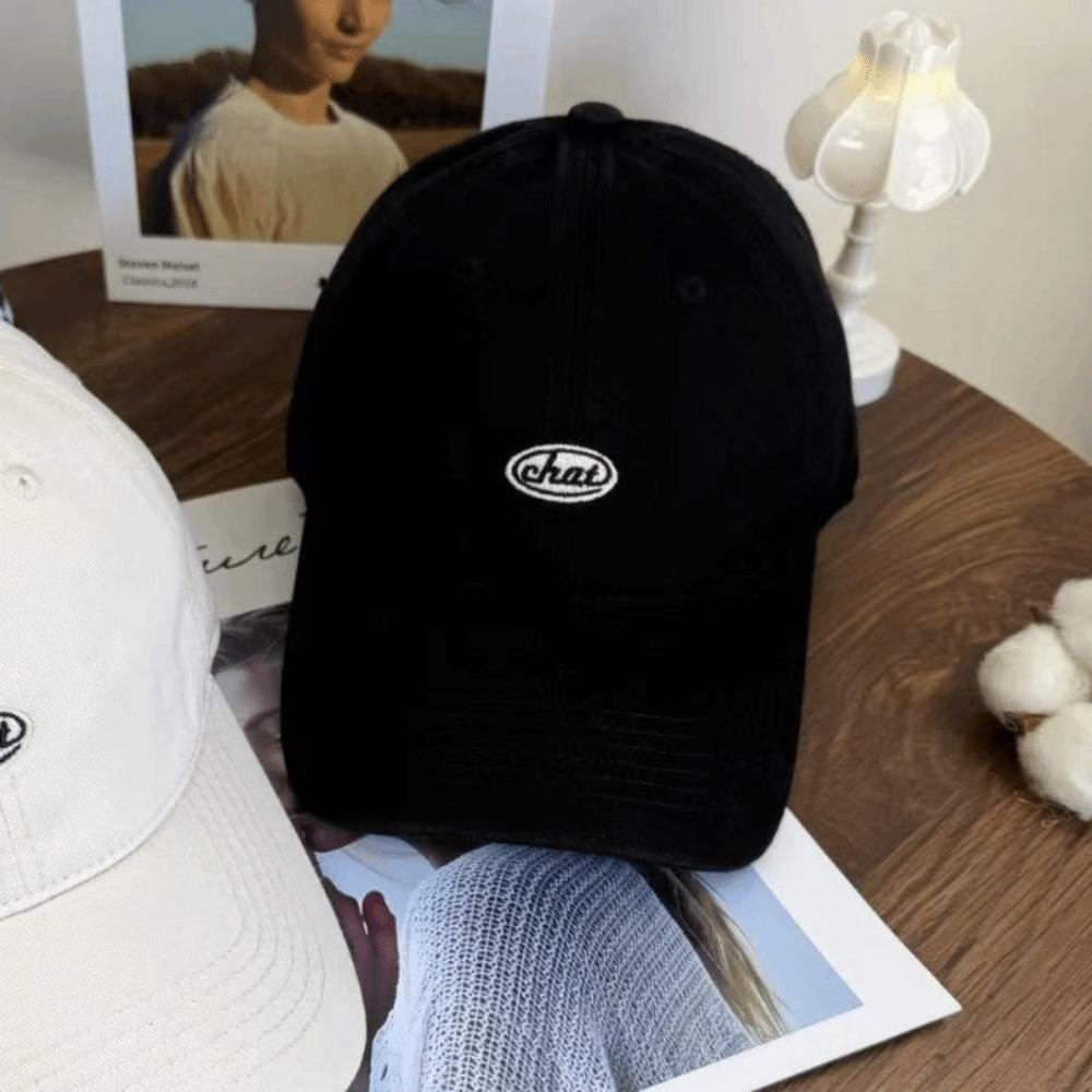Embroidery Baseball Hat Korean Snapback Cap Simple Peaked Cap  Outdoor