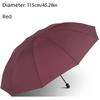 115CM Extra Large Windproof & Waterproof Folding Umbrella Reinforced 190T Impact Cloth For Business Travel Rainy Sunny Days