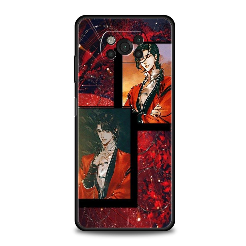 Phone Case For Xiaomi Poco X6 X5 X4 Pro 5G X3 NFC F5 F4 M5 M4 M3 F3 GT C51 C50 C55 Soft Black Cover Heaven Official's Blessing