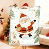 Merry Christmas Santa Claus Blanket Soft Throw Blanket for Home Bedroom Bed Sofa Picnic Travel Office Rest Cover Blanket Gift