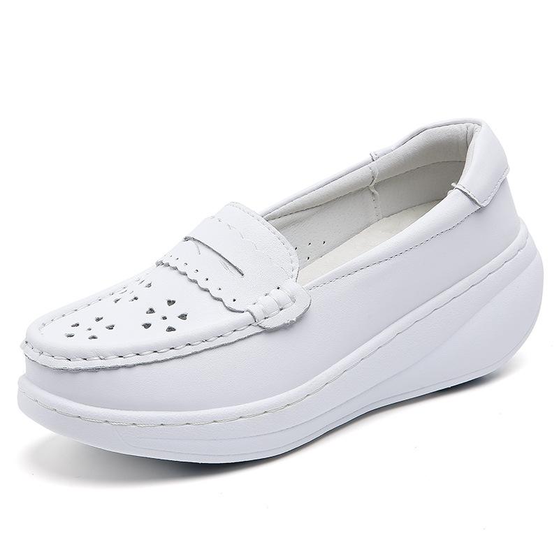 New Nurse Shoes for Women Soft-soled Anti-slip Breathable Versatile and Odor-resistant Flat Shoes