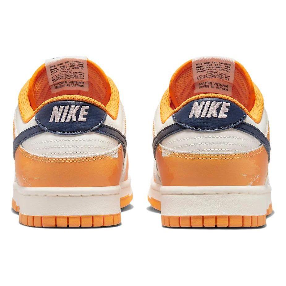 Nike Dunk Low Wear and Tear Men Sneakers Orange Laser-Orange Midnight-Navy FN3418-100