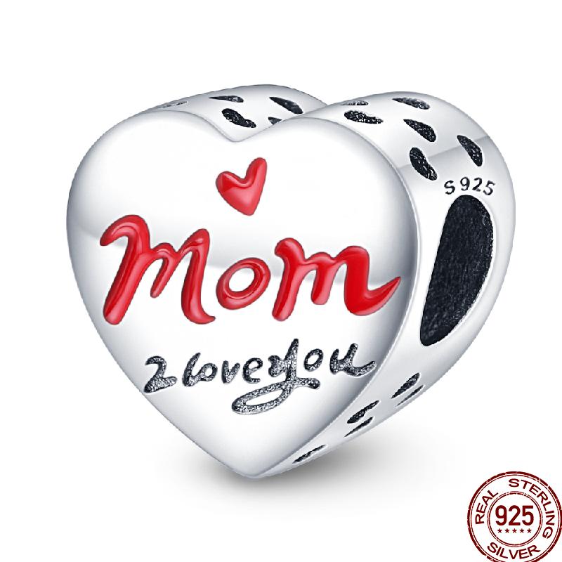 100% Copper Love Blessing Emotional Heart Shaped Beaded Beads Suitable For 3Mm Original Bracelet Diy Jewelry