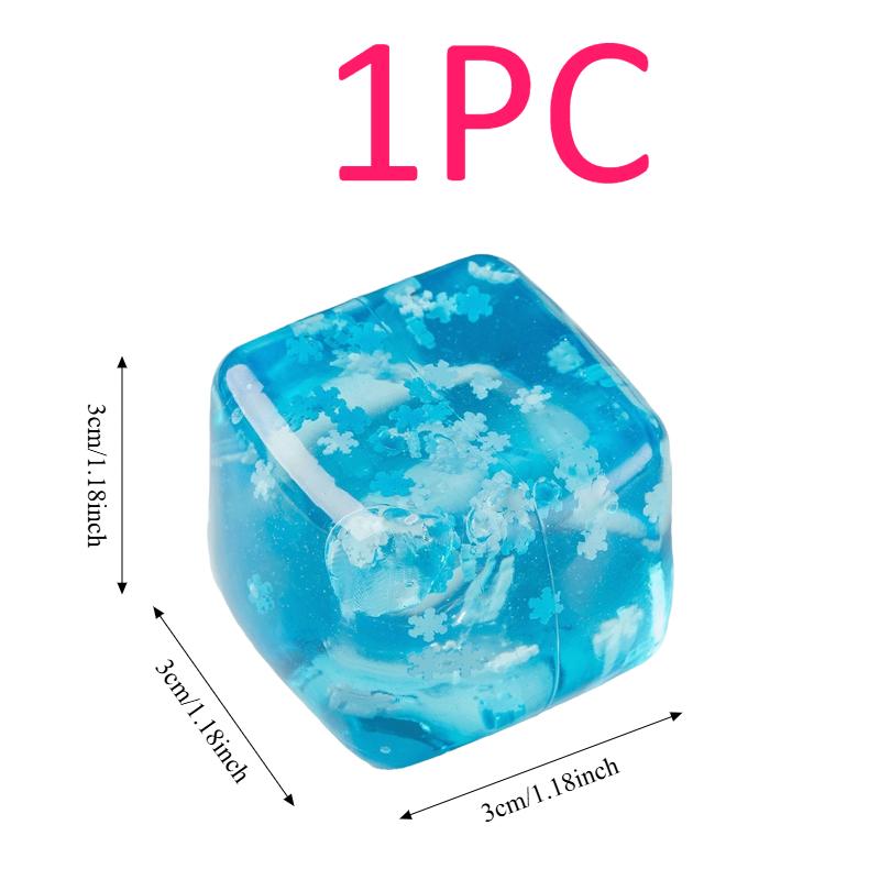 

Squishy Snowflake Ice Cubes Slow Rising Sensory Fidget Toy Soft Ice Cubes Stress Relief Squeeze Toy Hand Exercise Calming Tool (As shown-23538)-