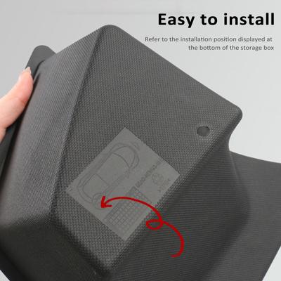 2pcs Rear Side Storage Box Trunk Organizer Trunk Storage Bins with Cover Replacement for Tesla