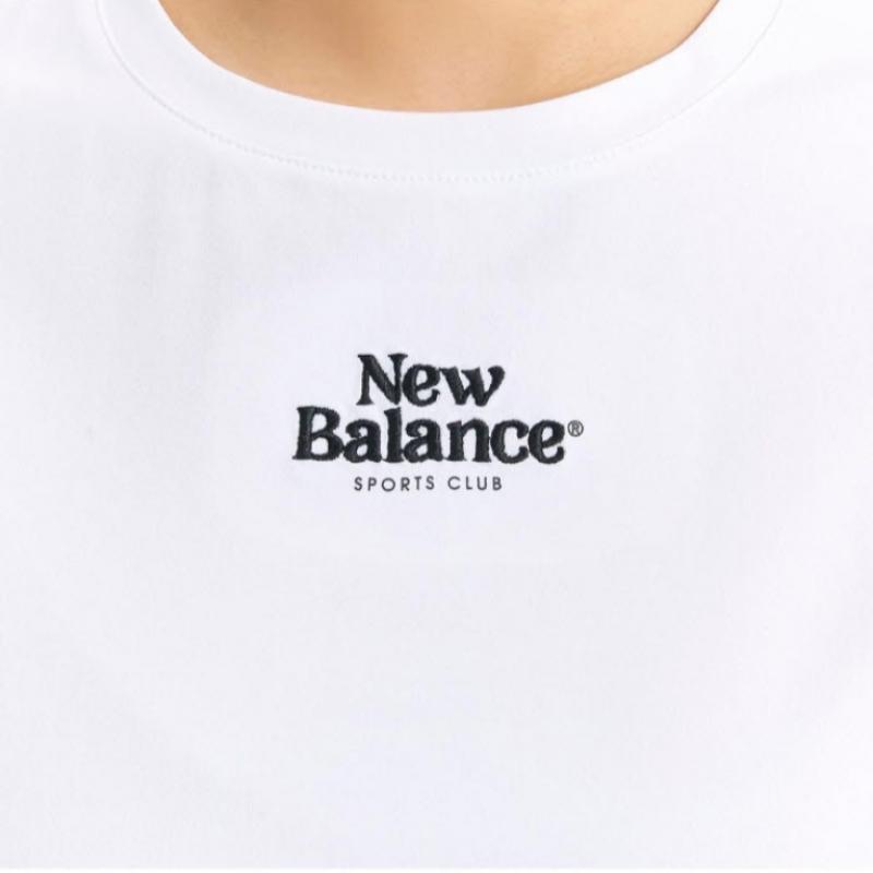 New Balance Tricou semi-crop strâmt pentru femei EQS Nbnee2w422, talie mică