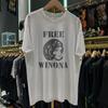 T-shirt Bianca Lavata 90s Free Winona M