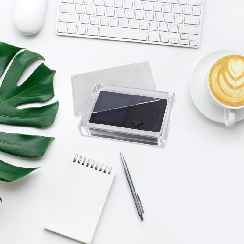 Clear Acrylic Carrying Box Case with Magnetic Closure for Analogue Pocket Game Consoles Dustproof Protections Box