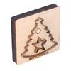 Leder-Stanzform mit Weihnachtsbaum-Motiv, 11 x 10,5 x 2,3 cm, Lederschneider aus legiertem Stahl für Heimwerkerarbeiten