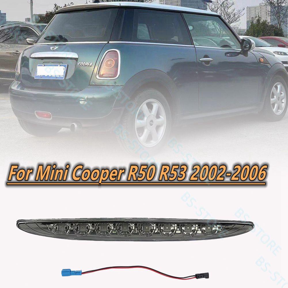 1x For Mini Cooper R50 R53 2002-2006 Car Third 3rd Brake Light Rear High Mount Stop Lamp Tail Light Smoked Red Lens 63256935789
