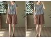 Women's Stylish Summer 2026 Solid Color Tencel Shirt - Loose Fit, Round Neck, Short Sleeves