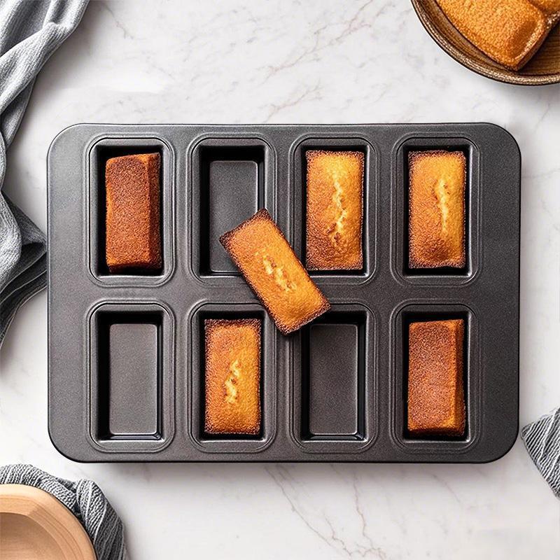 1Pc 8 Mold Baking Tray Mini Loaf Pans Toast Muffing Non Stick Pan Oven Baking Molder Cupcake Mold Baking Tools For Home Use