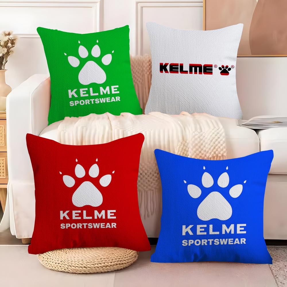 Luxury Fashion K-Kelme Cool Logo Pillow Case Sofa Living Room Bedroom Headboard Backrest Cushion Square Cushion
