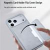 iPhone 17 Pro Max Ultra-thin Leather Case with Card Holder & Stand