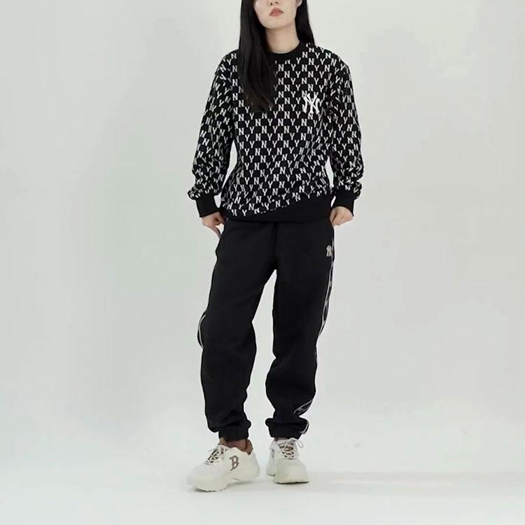 New MLB New York Yankees Knitted Sweatpants Unisex Black 3APTM0326-50BKS