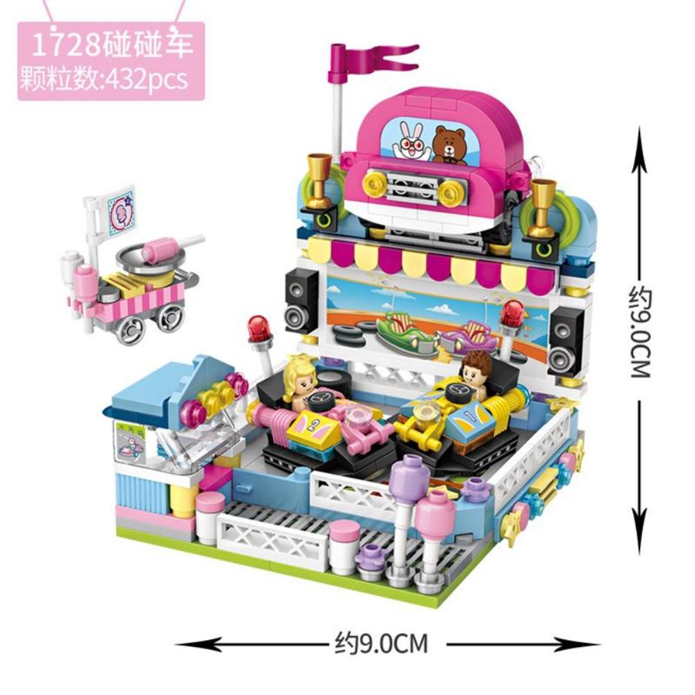 LOZ Blocchi Parco Divertimenti Mattoncini Hamburger Patatine Negozio Pisa Macchina da Gioco Modello Corsair Giocattoli per Bambini 1727
