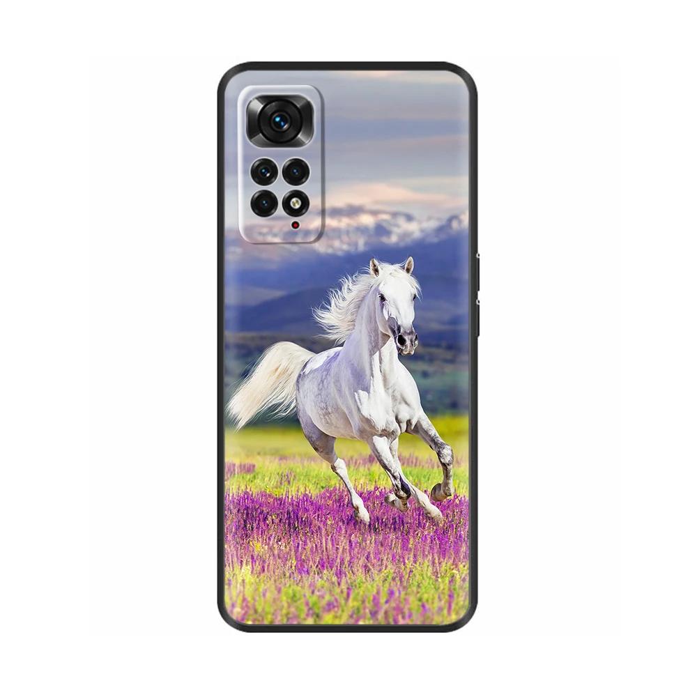 Hülle Für Xiaomi Redmi Note 11 11S Weiches Flüssigsilikon Cartoon Hülle Für Redmi Note11 Pro Plus Fundas Gemustert Vollschutz