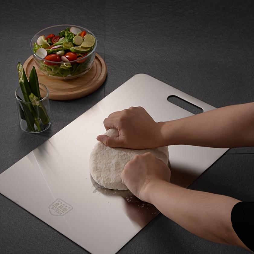 2026High-end cutting board - Double-sided Stainless steel for kitchen and dining use Cost-effective model Suitable for small kitchens Rv Small