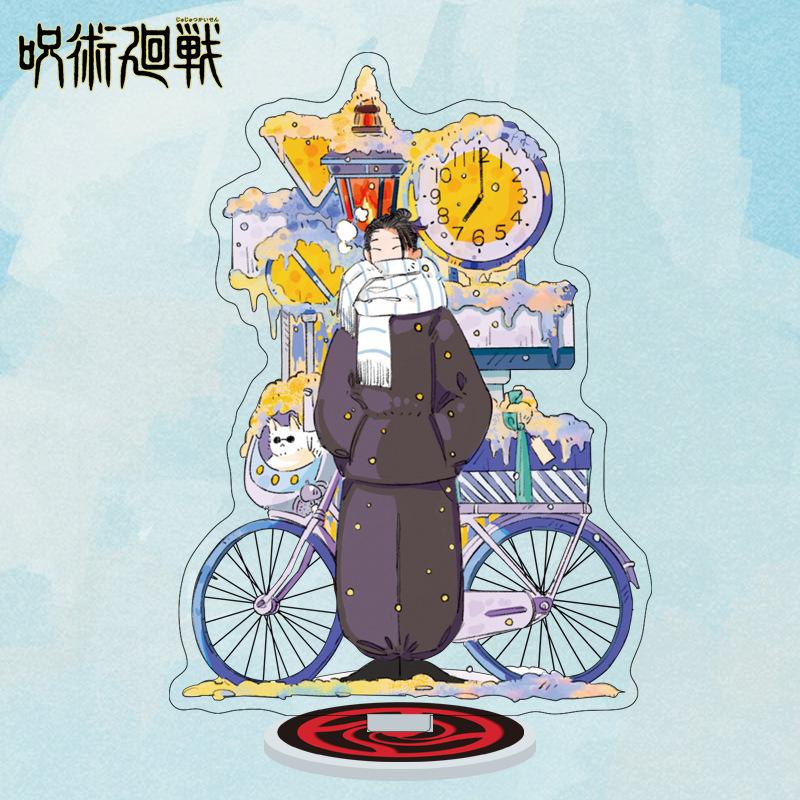 Cartoon Anime Jujutsu Kaisen Figures Acrylic Stand Manga Gojo Satoru Figurines Garage Kits GK Ornaments Decoration Plaything