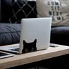 Car Decal Bumper Sticker Car Exterior Decoration Waterproof Peeking Cats Sticker for Car Truck Black 5.9x3.8inch