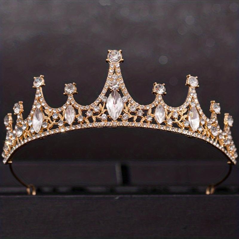 Baroque Crystal Tiaras and Crowns Rhinestone Prom Diadem Headband Crwon Bridal Wedding Hair Accessories Jewelry Crown Tiara Gift