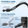 ML201 Gooseneck Car Phone Holder Suction Cup Windshield Phone Mount with Flexibile Long Arm