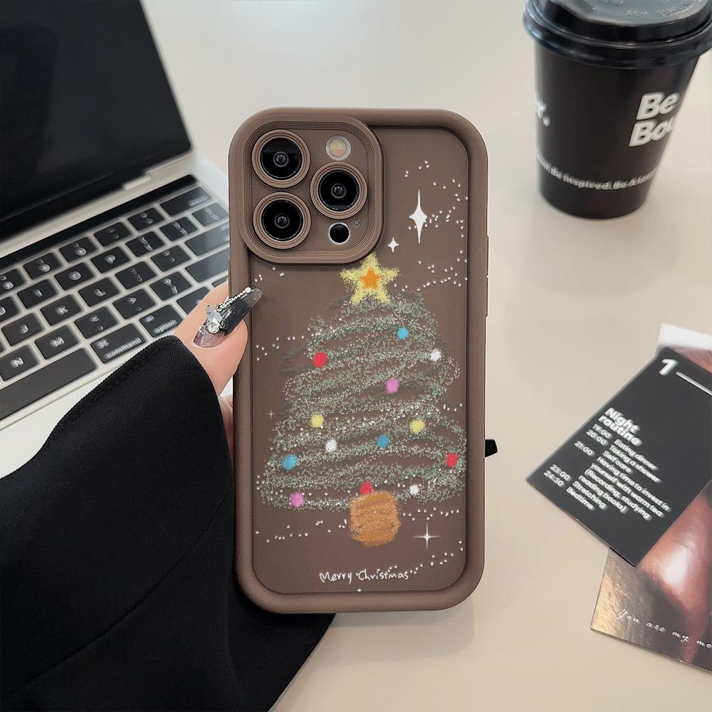 Christmas Phone Case for iPhone 11 13 12 14 15 16 Pro Max XR XS Samsung A15 A55 A05 Redmi 12 13C OPPO A16 A18 Reno 11 Vivo Y17S Y12 Infinix Note 40